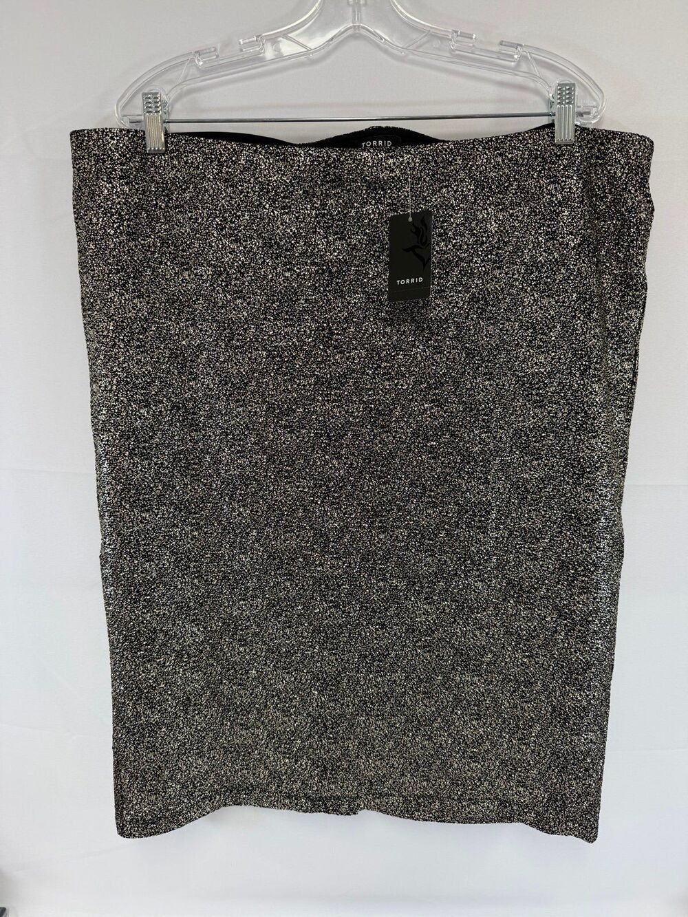 Torrid Size 3 METALLIC KNIT PENCIL Skirt New With Tag